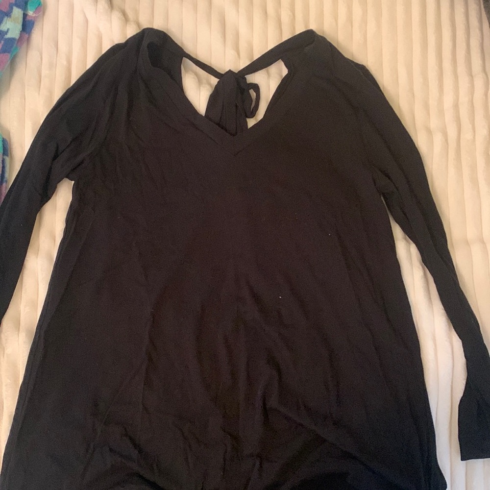 loft black long sleeve, size small